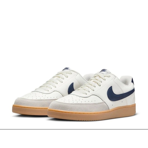 Man's Fashion Sneakers Nike Court Vision Sneaker Size 8.5m /10w Blue White NIB - Picture 1 of 9